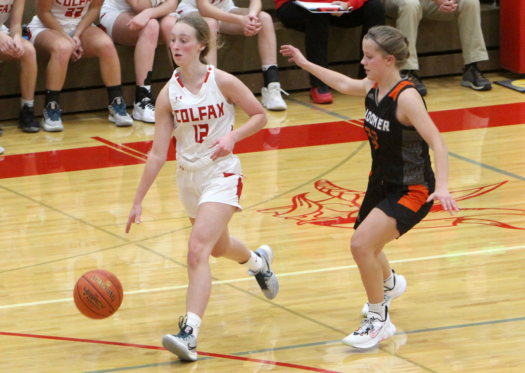 Bloomer girls basketball at Colfax 11-22-21
